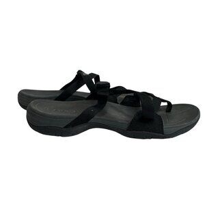 Teva Women's‎ Ascona Flip Sporty Slip On Sandals Black/Gray 1116648 Size 8.5